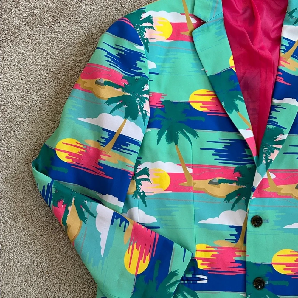 NWOT Shinesty Men's Blazer - Tequila Sunrise